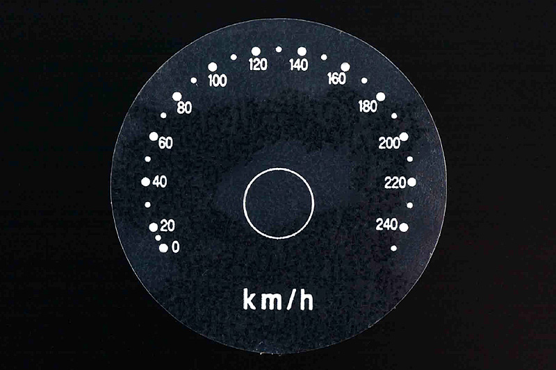 マイルメーター用KM/Hステッカー